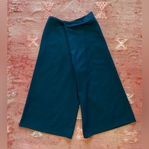 NWT Eskandar wide leg wool gaucho pants size S